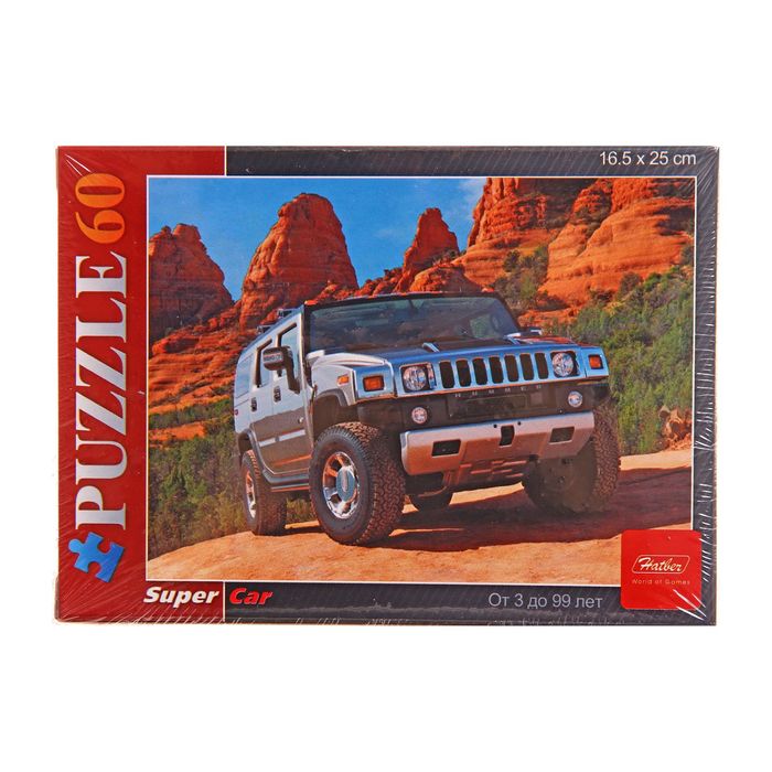 Пазлы "Внедорожник в горах", 60 элементов
