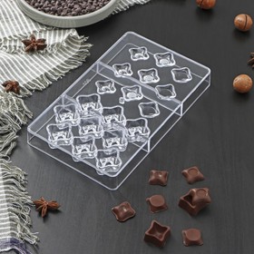 Форма для шоколада «Блеск», 18 ячеек, 20×12×2,5 см