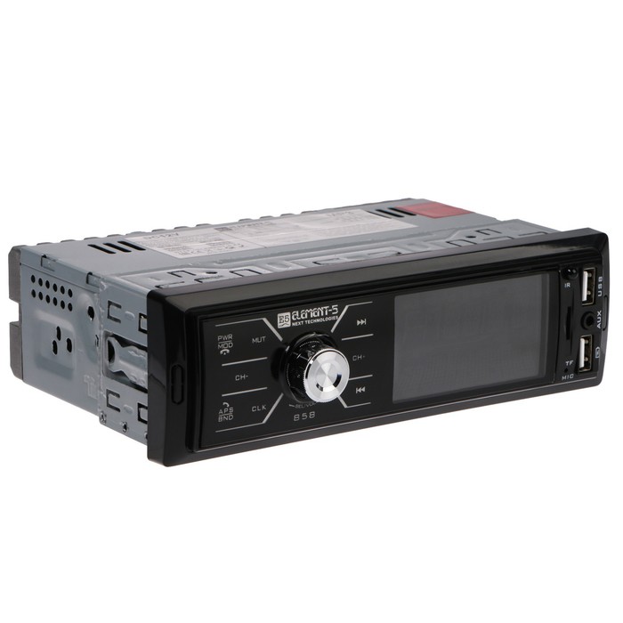 

Автомагнитола Element-5 1DIN 858 USB/SD/Bluetooth/AUX/radio ПДУ