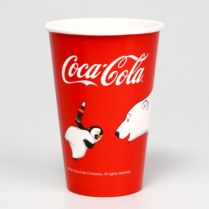 Набор бумажных стаканов «Мишки-1», Coca-Cola, набор, 6 шт, 330 мл