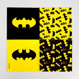 

Салфетки бумажные трехслойные Batman, жёлтые 33×33 см, набор 20 шт.