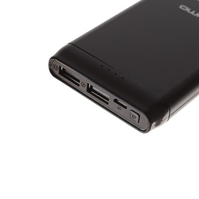 

Внешний аккумулятор Qumo PowerAid, 5000 мАч, 2 USB, 2.4 А, USB/Type C, черный
