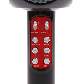 

УЦЕНКА Микрофон для караоке LuazON LZZ-60, 1800 мАч, LED, чёрный