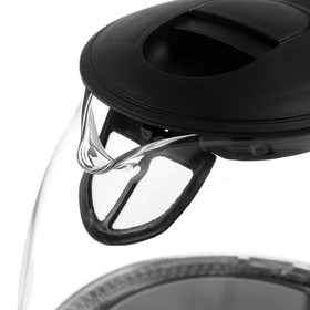 

Чайник электрический ENERGY E-296, стекло, 1 л, 1100 Вт, чёрный