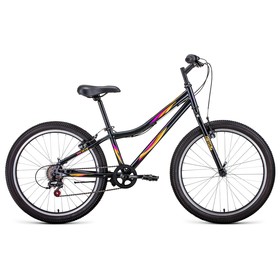 

Велосипед 24" Forward Iris 1.0, 2022, цвет темно-серый/розовый, размер 12"