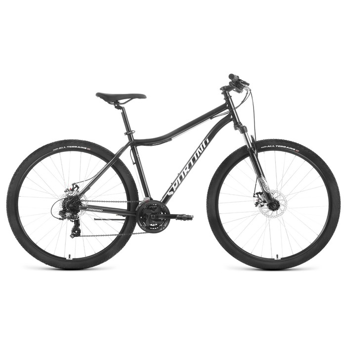 фото Велосипед 29" forward sporting 2.2 d, цвет чёрный/белый, размер рамы 21"