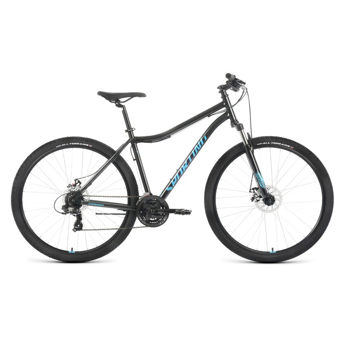 фото Велосипед 29" forward sporting 2.2 d, цвет чёрный/бирюзовый, размер рамы 21"
