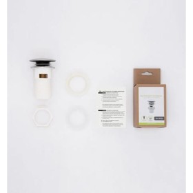 

Донный клапан GROSS AQUA GA1005A, 1"-1/4", для раковины, клик-клак, пластик, хром