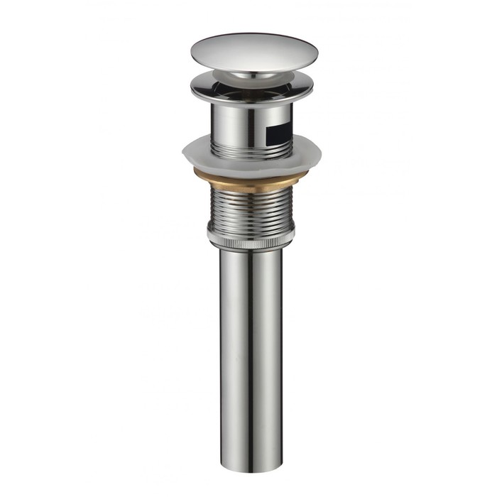 Донный клапан SAVOL S-XS001, 1 1/4, для раковины, с переливом, латунь, хром
