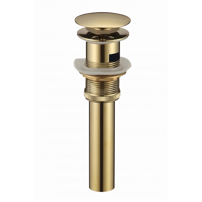 Донный клапан SAVOL S-XS001B, 1 1/4, для раковины, с переливом, латунь, золото