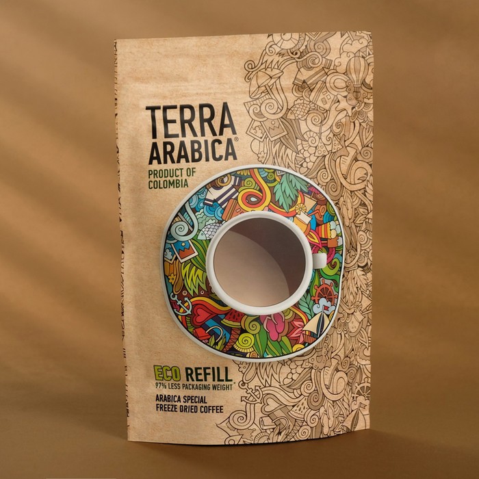 Кофе TERRA ARABICA Product of Colombia, 75 г, кристалл