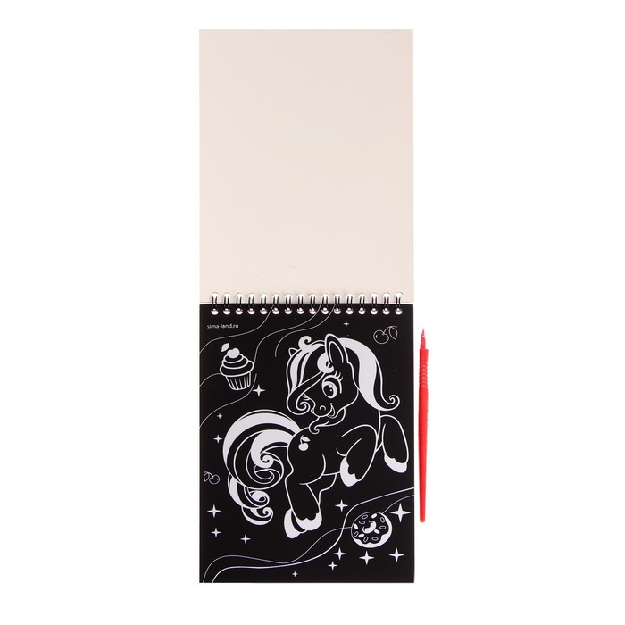 Блокнот-гравюра «Принцесса и единорог», 10 листов, штихель