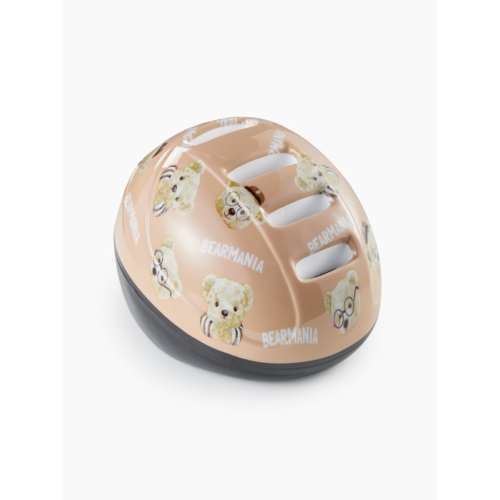 Шлем защитный Happy Baby Stonehead детский, размер S, цвет sand
