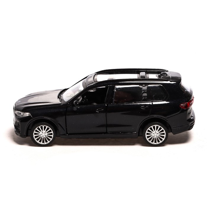 

Машина металлическая BMW X7, 1:44, инерция, открываются двери, цвет чёрный
