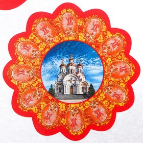 

Декупажная карта "Тарелочки с Храмом" формат А4, плотность 45г/м2