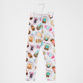 

Леггинсы для девочки, цвет молочный/коктейль, рост 98