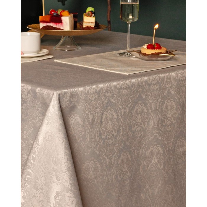 фото Скатерть, размер 140х180 см, цвет серый sofi de marko