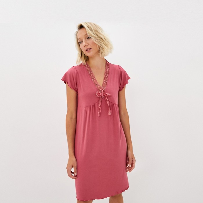 Ночная сорочка «Кимберли», размер M, цвет бордо фото