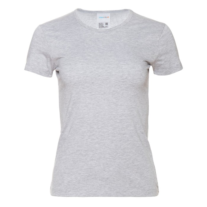 Футболка женская, размер 48, цвет серый меланж футболка женская размер xl цвет серый меланж