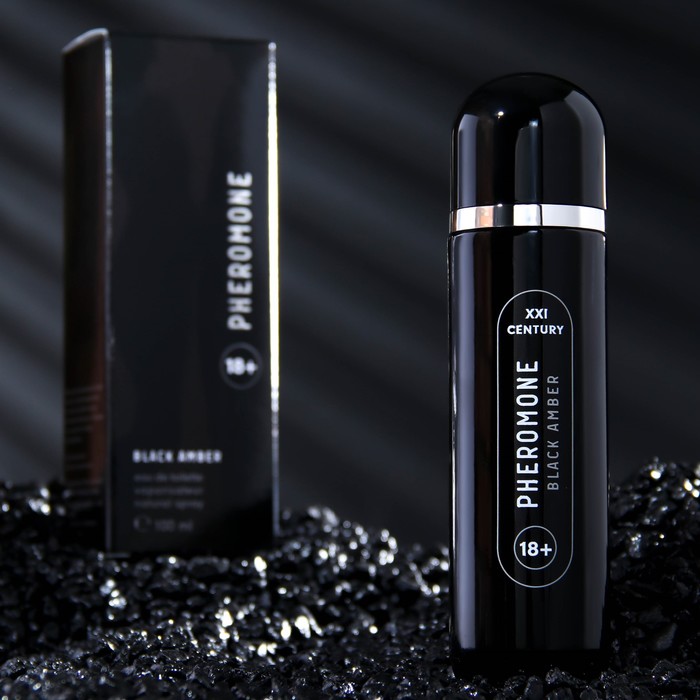 Туалетная вода мужская  с феромонами "PHEROMONE BLACK AMBER" 100 мл