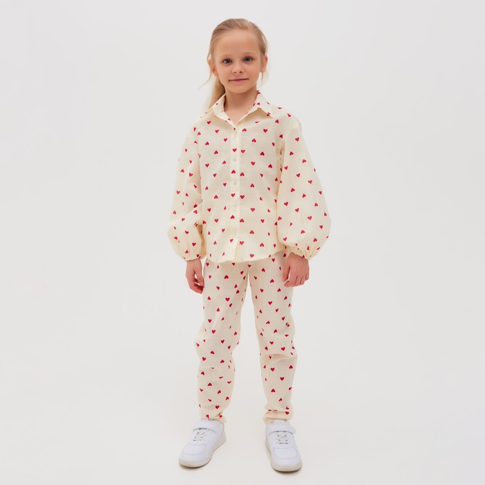

Брюки детские MINAKU: Cotton Collection цвет бежевый, рост 98