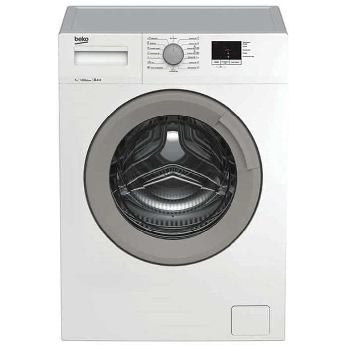 Стиральная машина Beko WDN73511XSW, класс А, 1000 об/мин, до 7 кг, белая