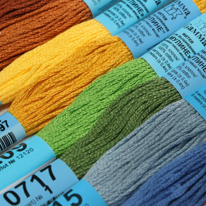 

Набор ниток мулине «Natural», 8 ± 1 м, 8 шт
