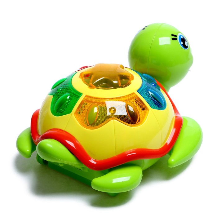 фото Игрушка музыкальная «черепашка», световые и звуковые эффекты, цвет зелёный