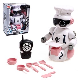 Робот радиоуправляемый «Шеф повар», световые и звуковые эффекты, цвет розовый Ош