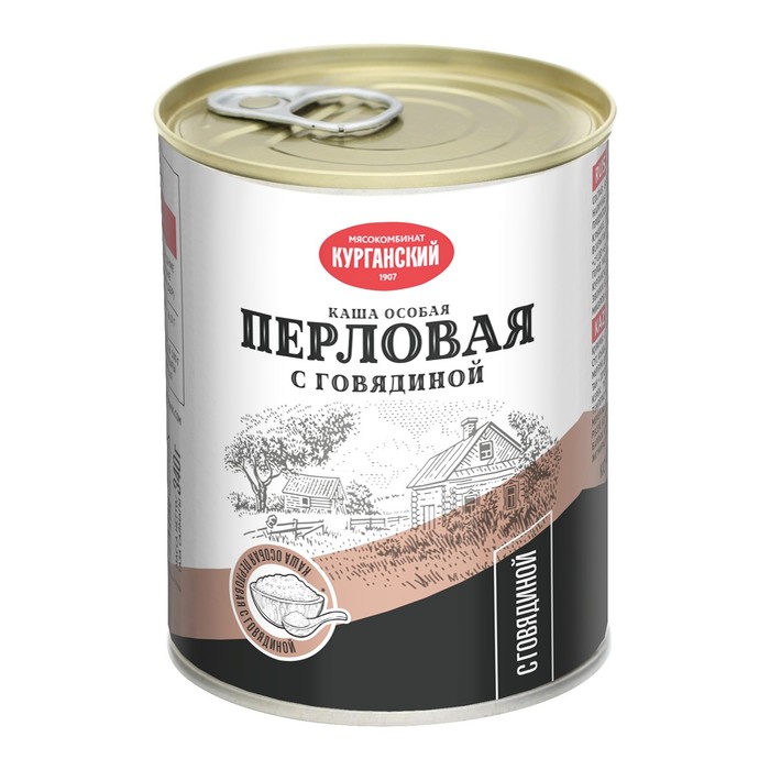 

Каша перловая СТАНДАРТ особая с говядиной 340г ж/б КМК