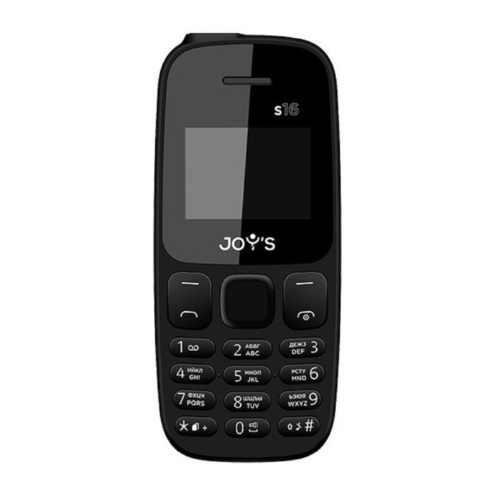 фото Сотовый телефон joy's s16, 1.44", 2 sim, microsd, фонарик, 600 мач, чёрный