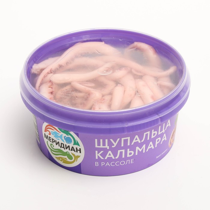 

ЩУПАЛЬЦА КАЛЬМАРА В РАССОЛЕ 180г ПКП Меридиан