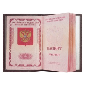 

Обложка для паспорта, цвет вишнёвый