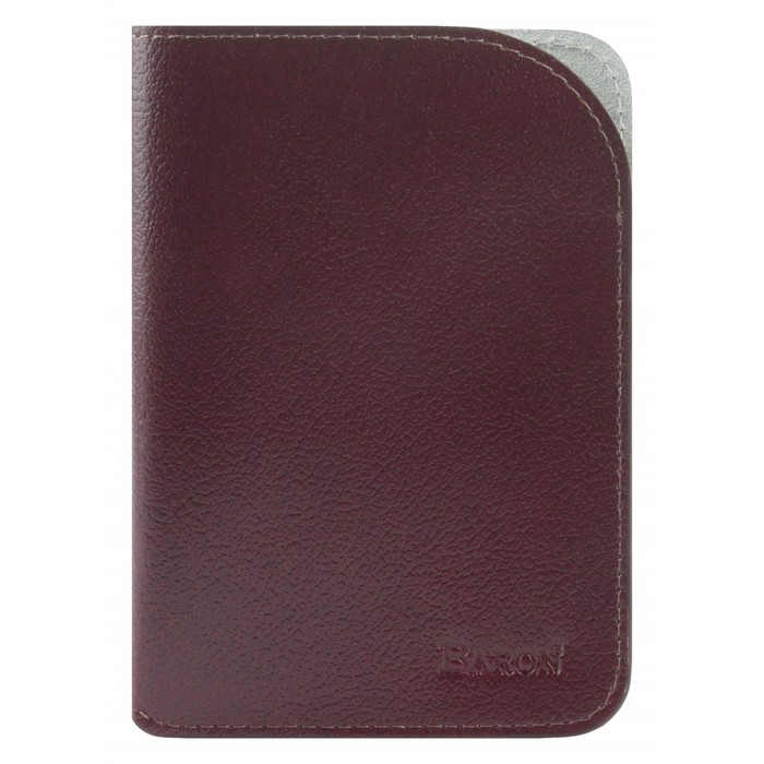 0-277В Обложка-футляр для паспорта, цвет коричневый небраска 10х14х0,3см