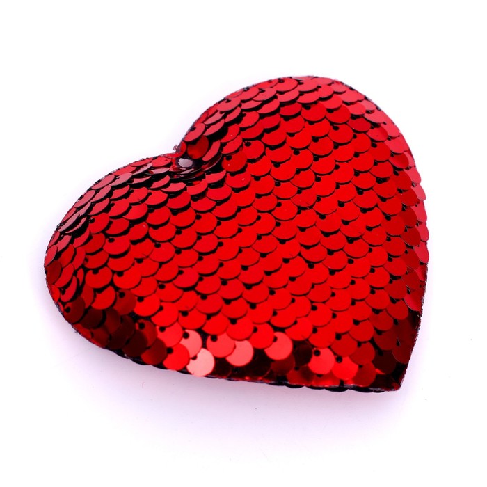 Сердце декоративное, размер: 7 × 8 × 1 см, цвет красный