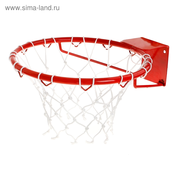 фото Корзина баскетбольная №7, d=450 мм, усиленная труба 20 мм, с сеткой
