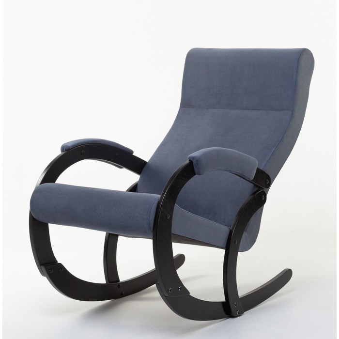 Кресло-качалка «Корсика», ткань микровелюр, цвет navy