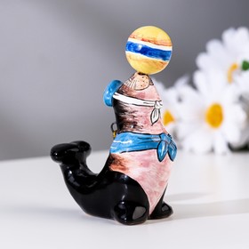 

Сувенир "Морской котик", ярославская майолика, h=8 см