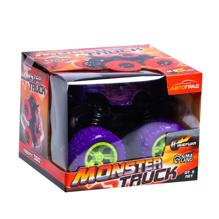 Джип инерционный Monster truck, цвет сиреневый