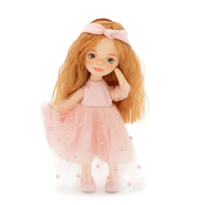 мягкая кукла sunny в светло розовом платье 32 см orange toys Мягкая кукла Sunny «В светло-розовом платье», 32 см