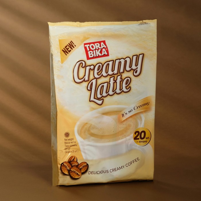 Напиток кофейный ToraBika cream latte, растворимый, 30 г напиток кофейный torabika cream latte растворимый 30 г
