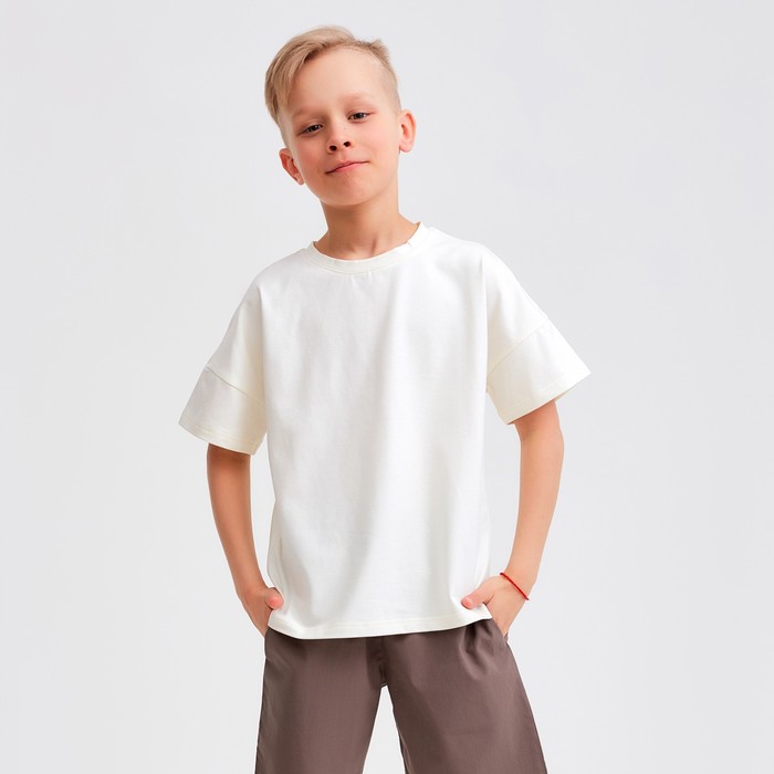 

Шорты-бермуды детские MINAKU: Cotton collection цвет коричневый, рост 128