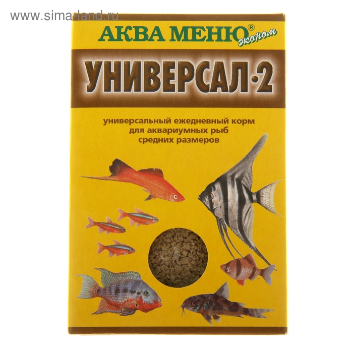 Корм для рыб АКВА МЕНЮ Универсал-2, 30 г корм аква меню универсал 2 650072am