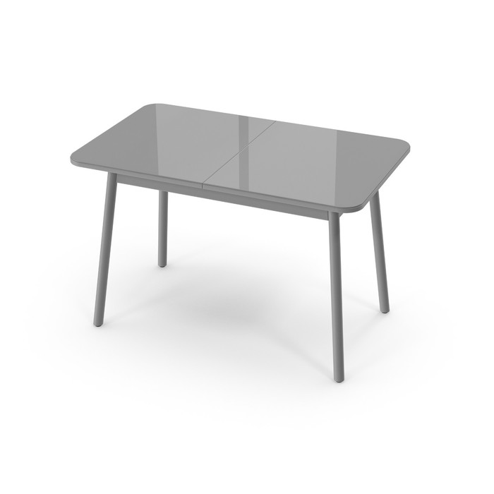 Стол раздвижной SUPER, 1150 (1450) × 700 × 720 мм, цвет тёмно-серый / ножки В1 серые