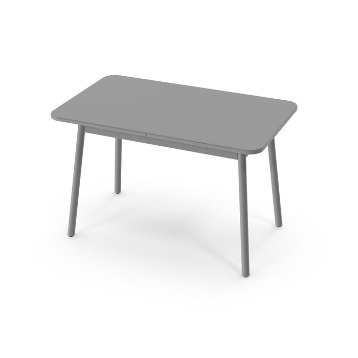 Стол раздвижной SUPER, 1150 (1450) × 700 × 720 мм, матовый тёмно-серый / ножки В1 серые