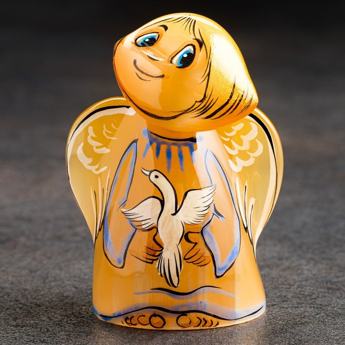 Сувенир Ангел с голубем, селенит сувенир медведь с бочкой селенит