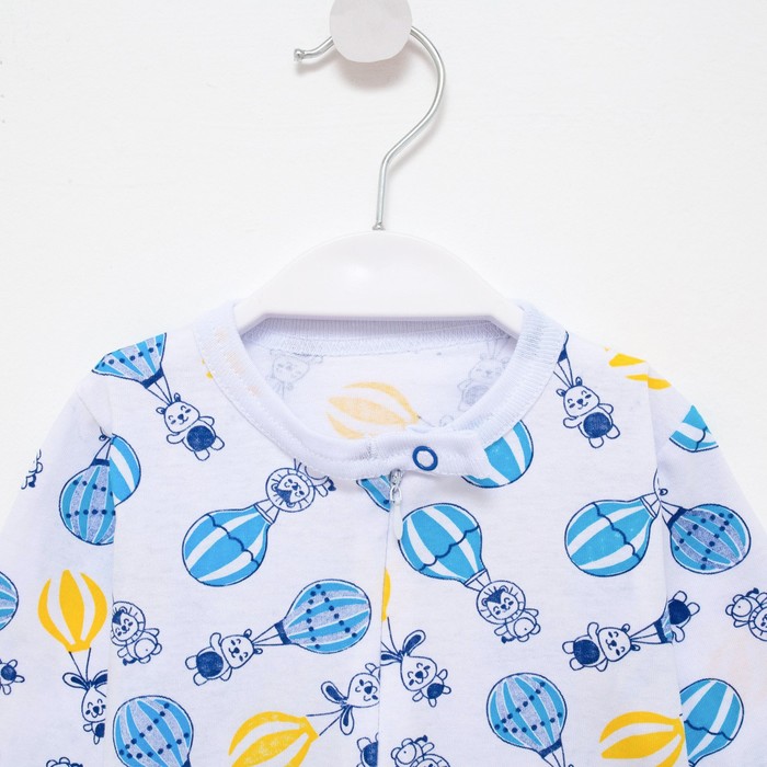 фото Комбинезон детский, цвет белый/дирижабль, рост 56 см детская линия