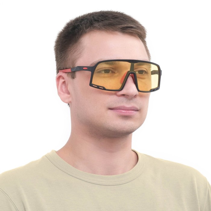 фото Очки спортивные, uv400, ширина 14.1 см, дужка 13.4 см, линза 7.2 х 5.3 см