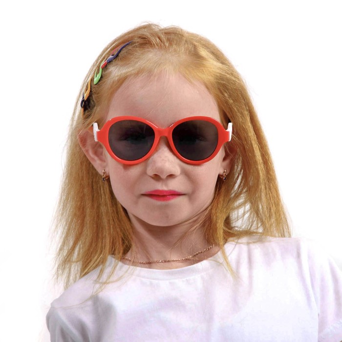 Очки солнцезащитные детские поляризационные, TR90, ширина 14 см, дужки 13 см