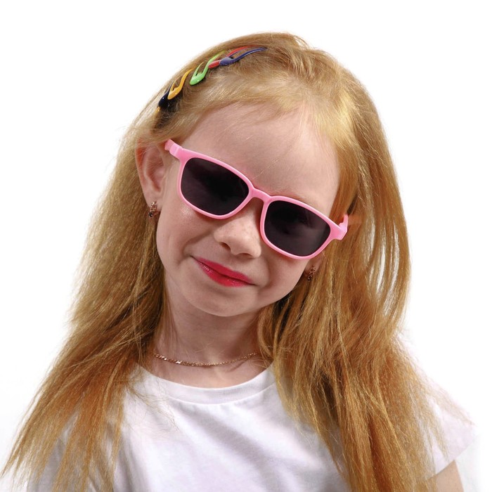 Очки солнцезащитные детские OneSun, поляризационные, TR90, флекс-дужки 13 см, линза 4х5 см очки детские поляризационные tr90 линза 5 х 6 см ширина 14 см дужки 13 см в наборе 1шт